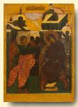 Annunciation - exhibited at the Temple Gallery, specialists in Russian icons